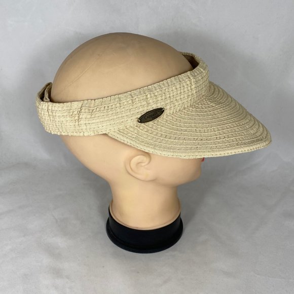 Cappelli Wide-Brim Visor Cream - Picture 3 of 8